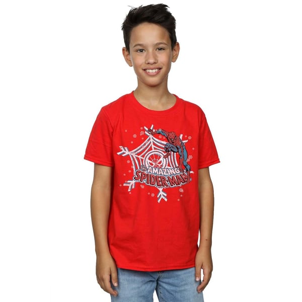 Marvel Boys Spider-Man Christmas T-Shirt