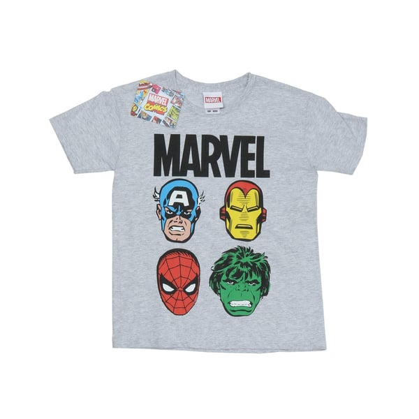 Marvel Boys Comics Main Heads T-paita