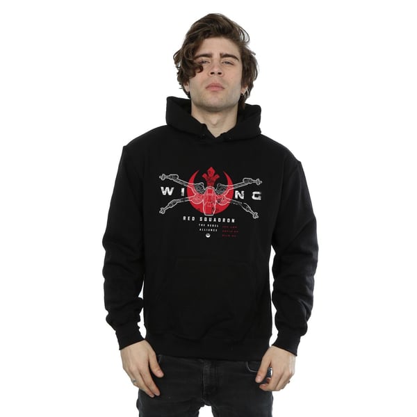 Star Wars Mens Rogue One X-Wing Red Squadron Hoodie