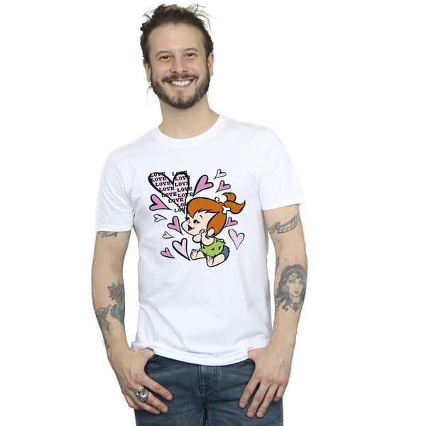The Flintstones Mens Pebbles Love Love Love T-Shirt