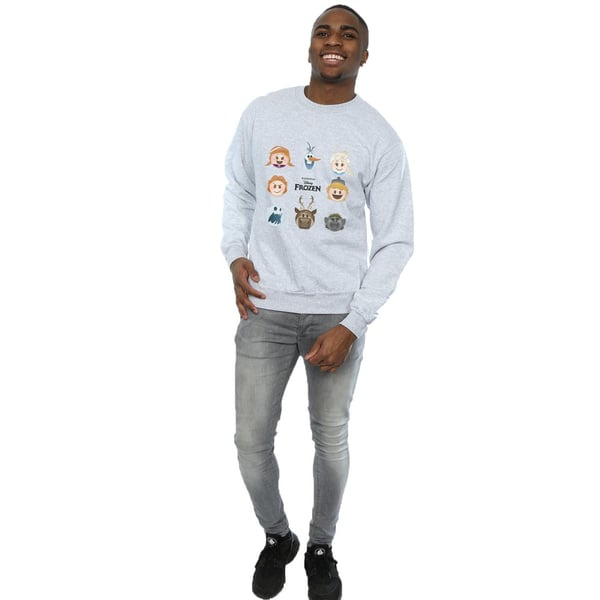 Disney Mens Frozen Heads Sweatshirt
