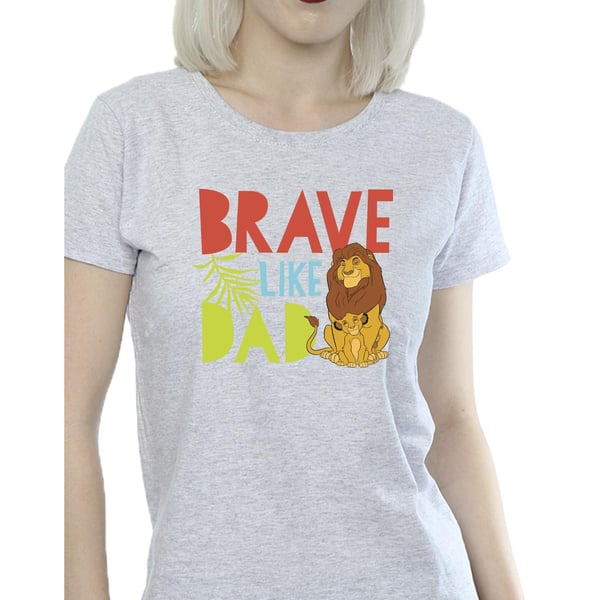 Disney Womens/Ladies The Lion King Brave Like Dad Cotton T-Shirt