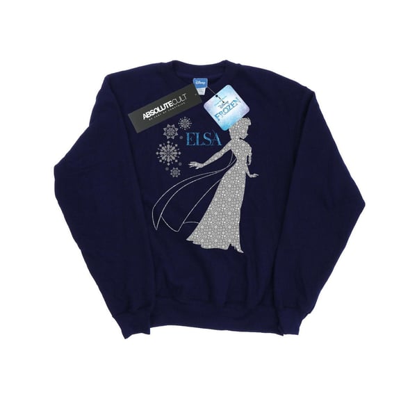 Disney Mens Frozen Elsa Christmas Silhouette Sweatshirt