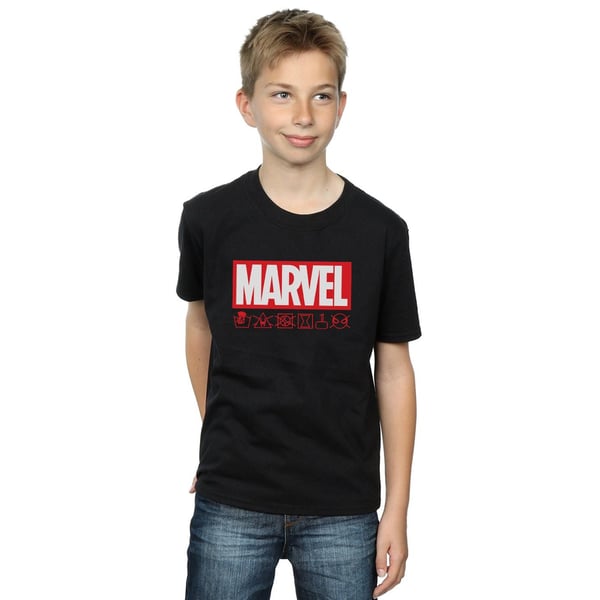 Marvel Boys Logo Wash Care T-paita