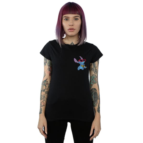 Disney Womens/Ladies Lilo And Stitch Guitar Cotton T-Shirt