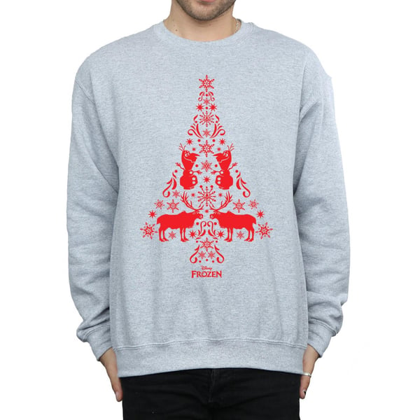 Disney Mens Frozen Christmas Tree Sweatshirt