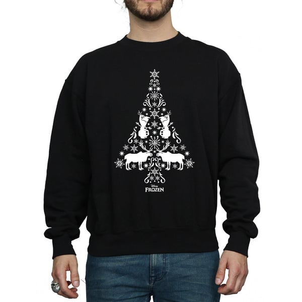 Disney Mens Frozen Christmas Tree Sweatshirt