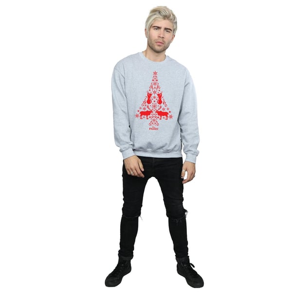 Disney Mens Frozen Christmas Tree Sweatshirt