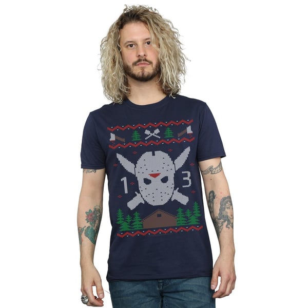 Friday 13th Mens Christmas Fair Isle T-Shirt
