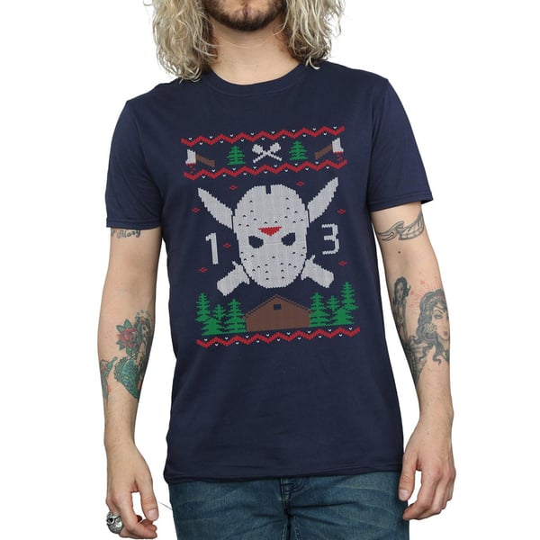 Friday 13th Mens Christmas Fair Isle T-Shirt