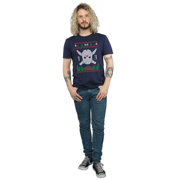 Friday 13th Mens Christmas Fair Isle T-Shirt
