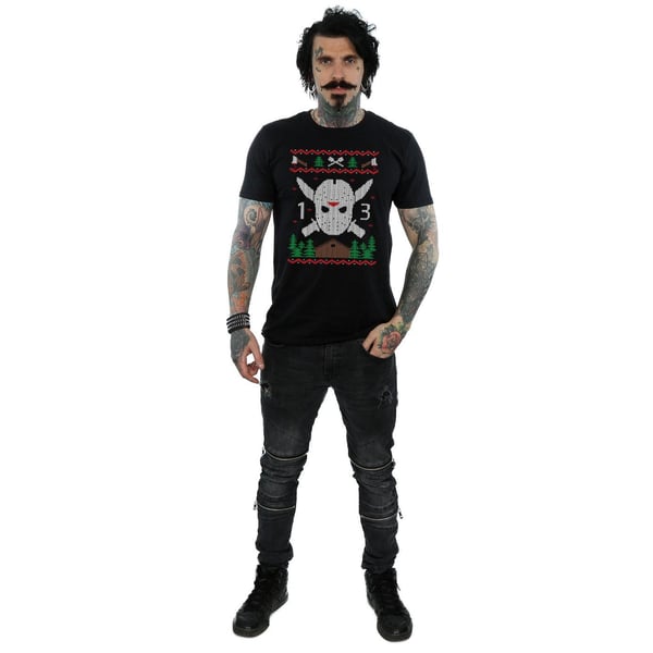 Friday 13th Mens Christmas Fair Isle T-Shirt