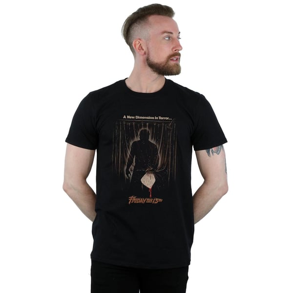 Friday The 13th Mens Shower Poster T-Shirt