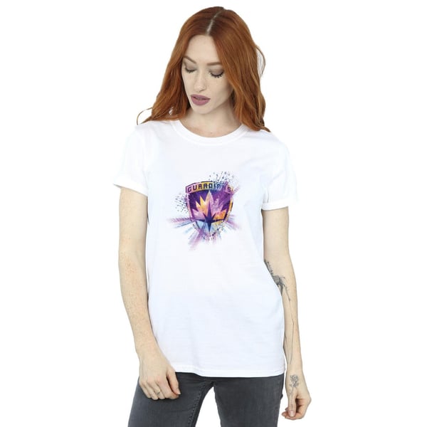 Marvel Womens/Ladies Guardians Of The Galaxy Abstract Star Lord Cotton Boyfriend T-Shirt