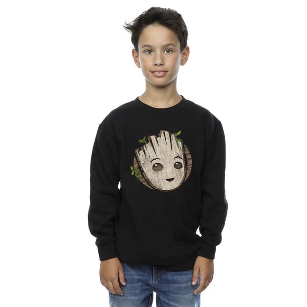 Marvel Boys I Am Groot Wooden Head Sweatshirt