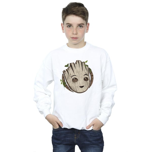Marvel Boys I Am Groot Wooden Head Sweatshirt