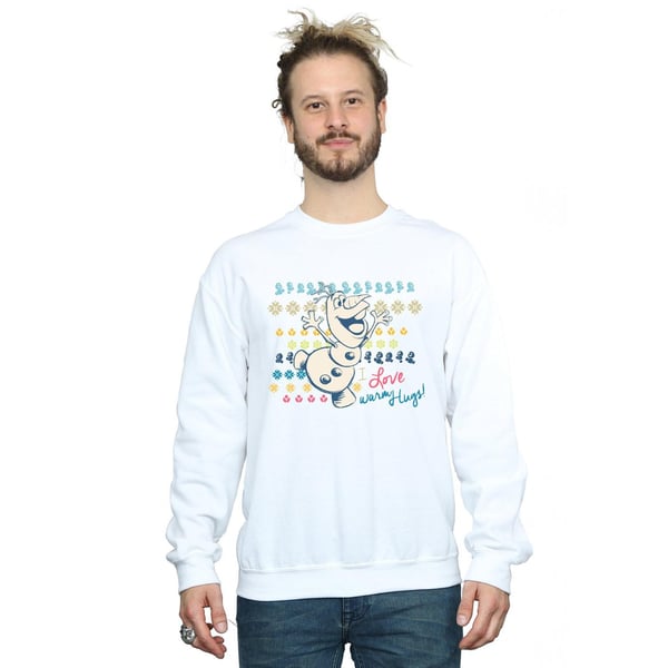 Disney Mens Frozen I Love Warm Hugs Sweatshirt