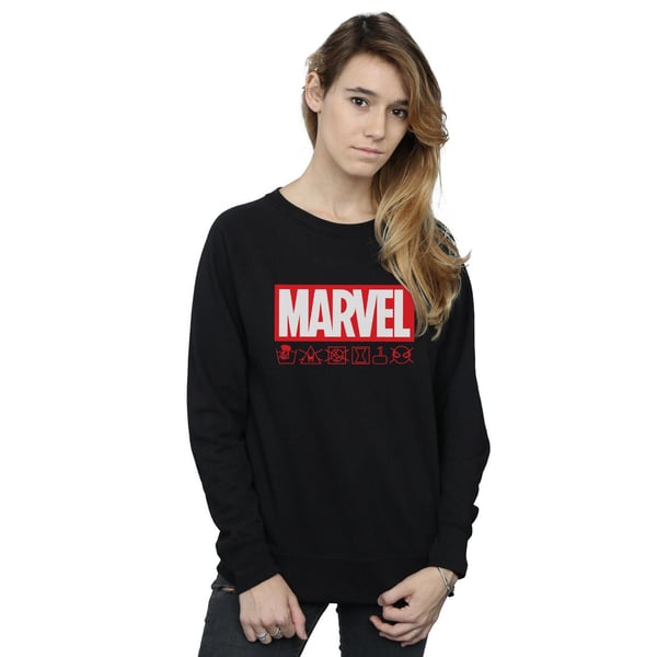 Marvel Womens/Ladies Logo Wash Care Sweatshirt