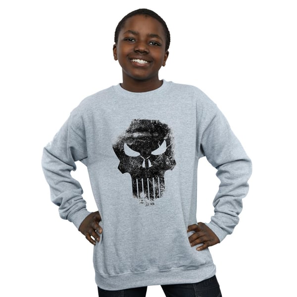 Marvel Boys The Punisher Distrressed Skull Sweatshirt