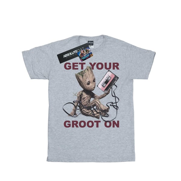 Marvel Womens/Ladies Guardians Of The Galaxy Get Your Groot On Cotton Boyfriend T-Shirt