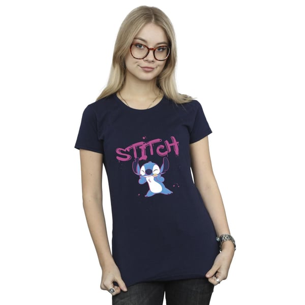 Disney Womens/Ladies Lilo And Stitch Graffiti Cotton T-Shirt