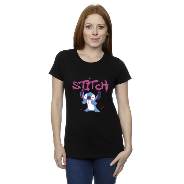 Disney Womens/Ladies Lilo And Stitch Graffiti Cotton T-Shirt