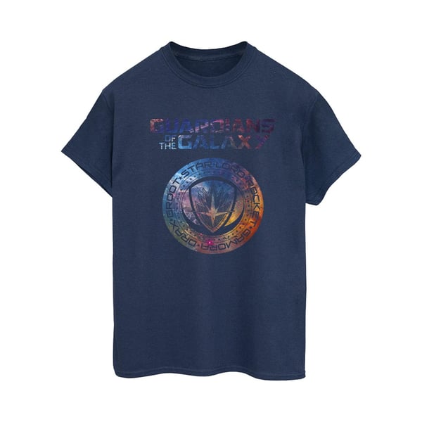 Marvel Womens/Ladies Guardians Of The Galaxy Stars Fill Logo Cotton Boyfriend T-Shirt