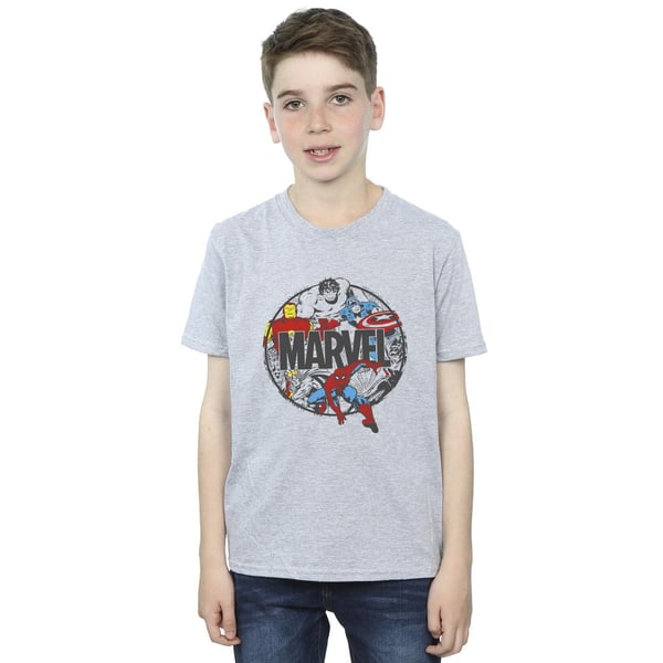Marvel Boys Comics Character Circle T-Shirt