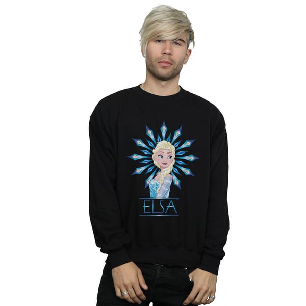 Disney Mens Frozen Elsa Snowflake Sweatshirt