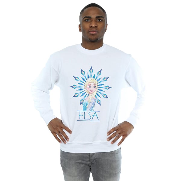Disney Mens Frozen Elsa Snowflake Sweatshirt