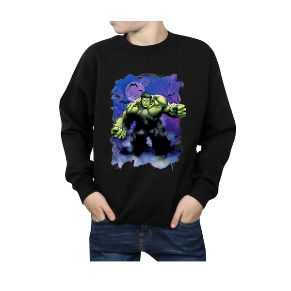 Marvel Boys Hulk Halloween Spooky Forest Sweatshirt
