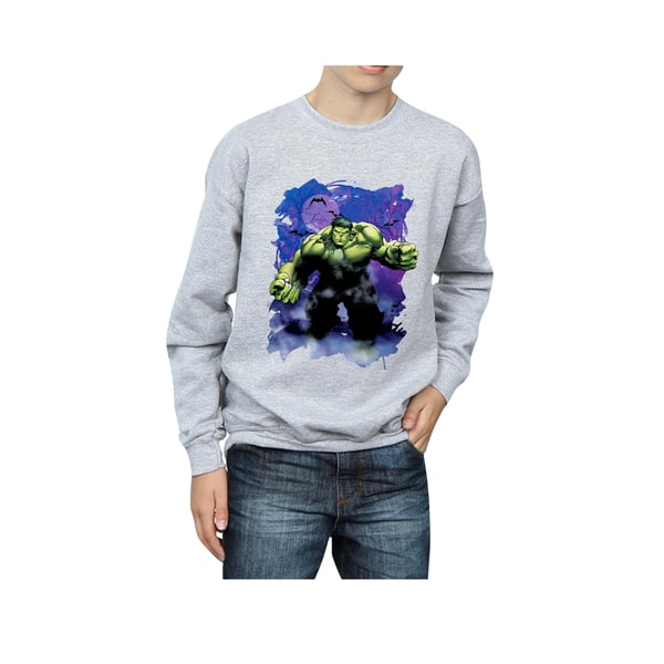 Marvel Boys Hulk Halloween Spooky Forest Sweatshirt