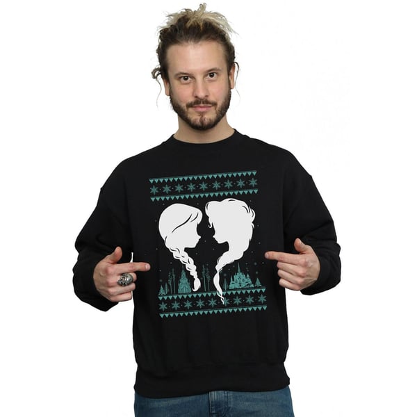 Disney Mens Frozen Christmas Sisters Sweatshirt