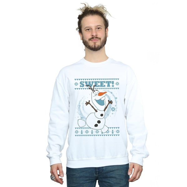 Disney Mens Frozen Olaf Sweet Christmas Sweatshirt