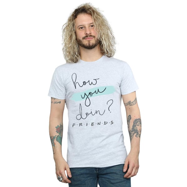 Friends Mens How You Doin? Handwriting T-Shirt