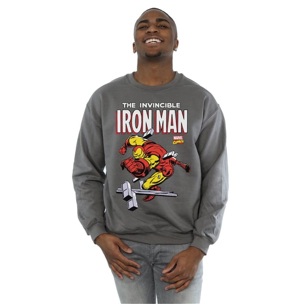 Marvel Mens Iron Man Smash Sweatshirt