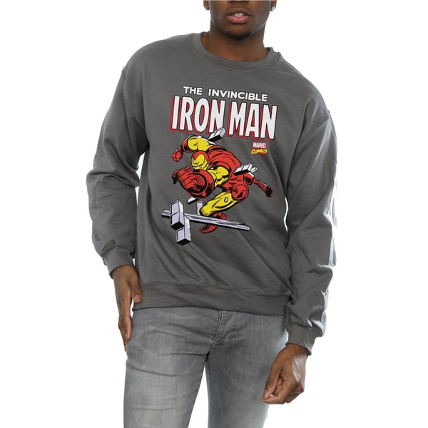 Marvel Mens Iron Man Smash Sweatshirt