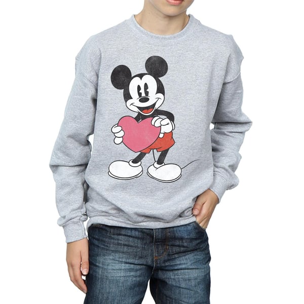 Disney Boys Mickey Mouse Valentine Heart Sweatshirt