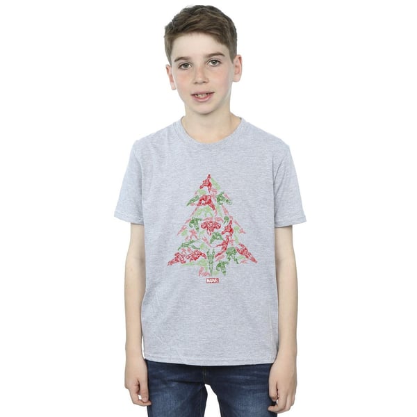 Marvel Boys Avengers Christmas Tree T-Shirt