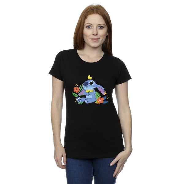 Disney Naiset Lilo & Stitch Linnut Puuvilla T-paita