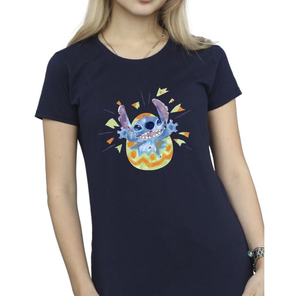 Disney Womens/Ladies Lilo & Stitch Cracking Egg Cotton T-Shirt