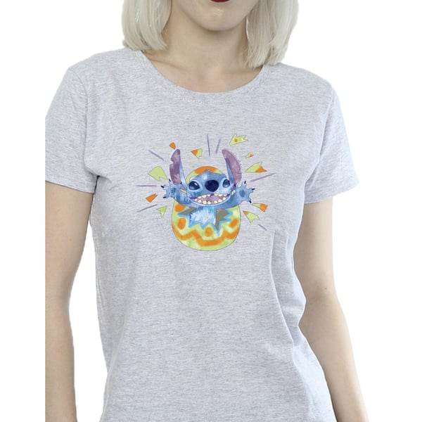 Disney Womens/Ladies Lilo & Stitch Cracking Egg Cotton T-Shirt