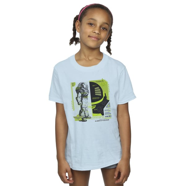 Disney Girls Lightyear Buzz Tech Panel Cotton T-Shirt