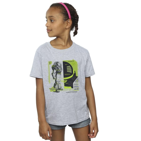 Disney Girls Lightyear Buzz Tech Panel Cotton T-Shirt
