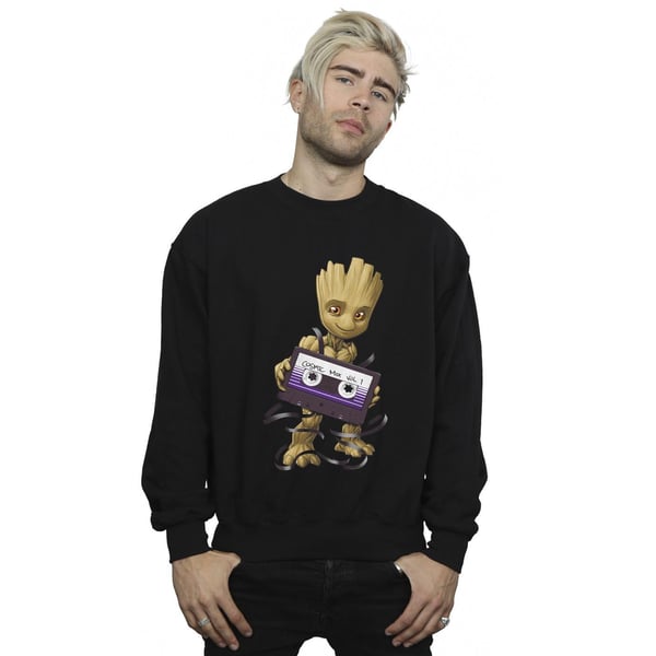 Marvel Mens Guardians Of The Galaxy Groot Cosmic Tape Sweatshirt