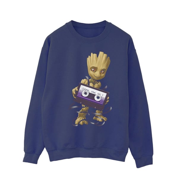 Marvel Mens Guardians Of The Galaxy Groot Cosmic Tape Sweatshirt