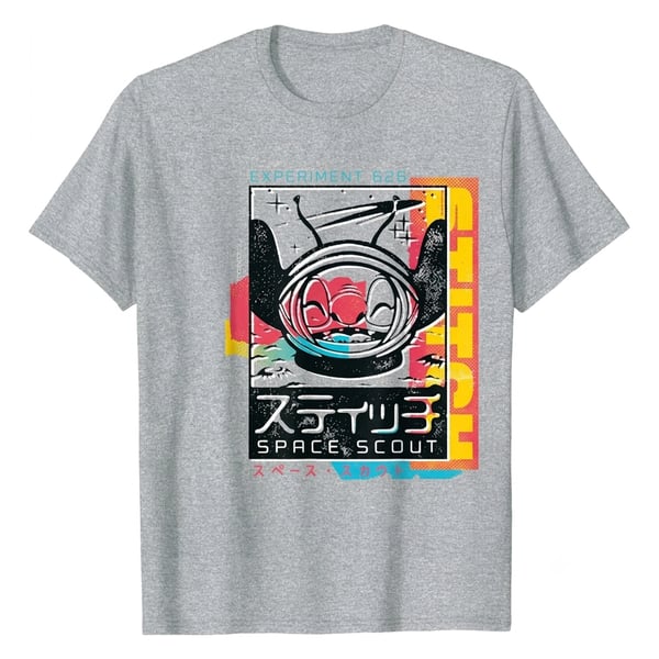 Disney Naiset/Neidot Lilo & Stitch Space Scout Japanilainen Puuvilla T-paita