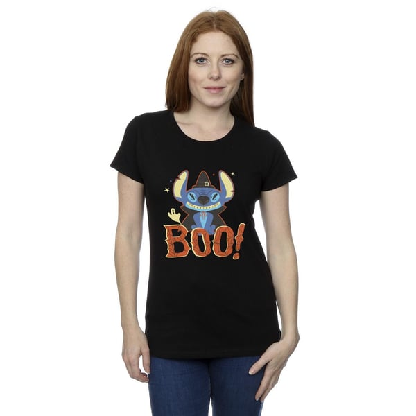 Disney Womens/Ladies Lilo & Stitch Boo! Cotton T-Shirt