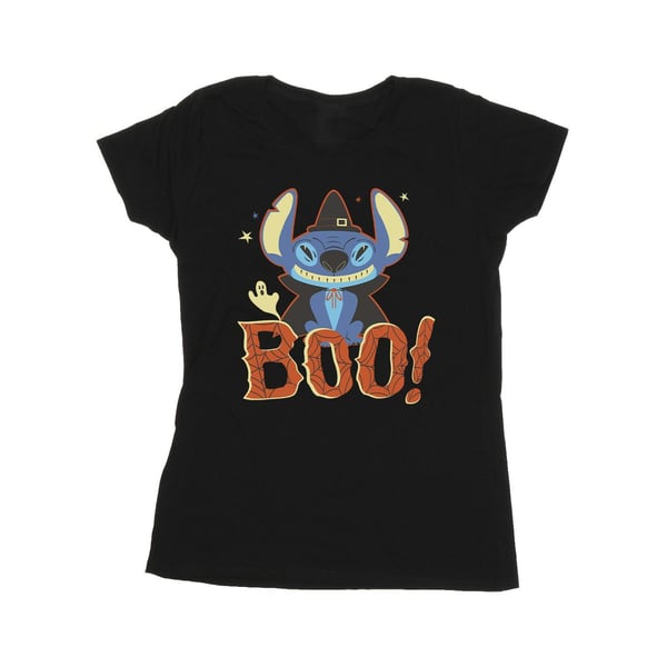 Disney Naiset Lilo & Stitch Boo! Puuvillainen T-paita
