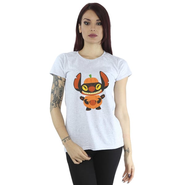 Disney Womens/Ladies Lilo & Stitch Pumpkin Costume Cotton T-Shirt